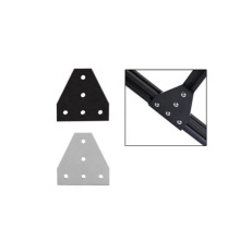 Aluminum profile fitting Joint Plate Side Bracket Right Angle connection 5 Hole T Shape connector